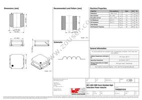 74405031010 Datasheet Cover