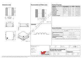 74405031015 Datasheet Cover