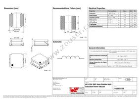 74405031100 Datasheet Cover