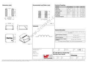 74405042068 Datasheet Cover