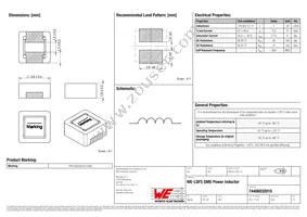 74406032010 Datasheet Cover