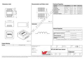 74406032047 Datasheet Cover