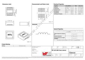 74406042330 Datasheet Cover