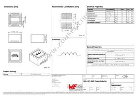 74406043047 Datasheet Cover