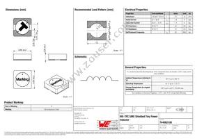 744062100 Datasheet Cover