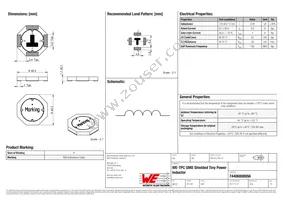 74406800056 Datasheet Cover