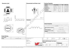 74406900052 Datasheet Cover