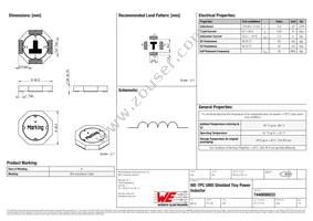 7440690033 Datasheet Cover