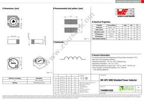 74408941029 Datasheet Cover