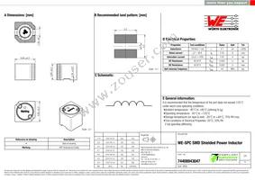 74408943047 Datasheet Cover