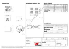 7442335900 Datasheet Cover