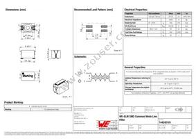 744242101 Datasheet Cover