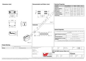 744242220 Datasheet Cover