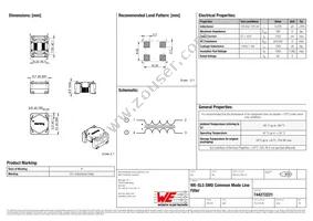 744272221 Datasheet Cover