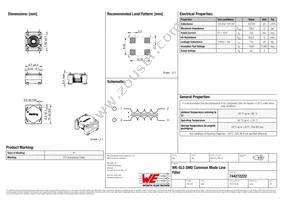 744272222 Datasheet Cover