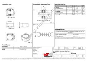 744282100 Datasheet Cover