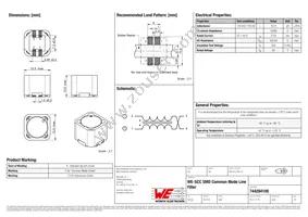 744284100 Datasheet Cover