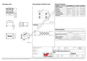 744290103 Datasheet Cover