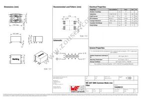 744290121 Datasheet Cover