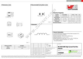 744302007 Datasheet Cover