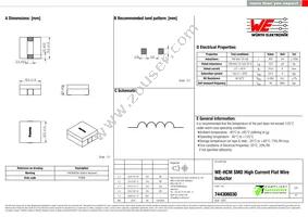 744306030 Datasheet Cover