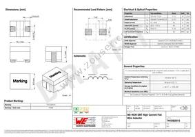 7443082015 Datasheet Cover