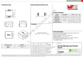 744309025 Datasheet Cover