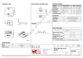 744313025 Datasheet Cover