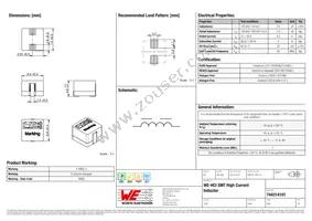 744314101 Datasheet Cover