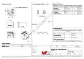 7443310022 Datasheet Cover