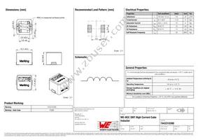 7443310390 Datasheet Cover