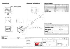 7443320033 Datasheet Cover