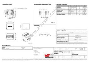 7443321000 Datasheet Cover