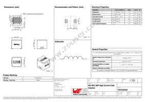 7443330330 Datasheet Cover