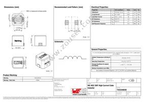 7443340030 Datasheet Cover