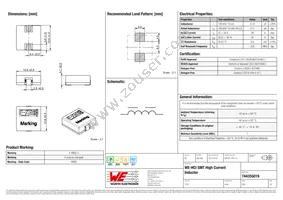 744355019 Datasheet Cover