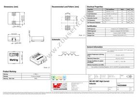 7443550600 Datasheet Cover