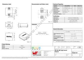 7443551181 Datasheet Cover