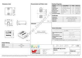 7443551221 Datasheet Cover