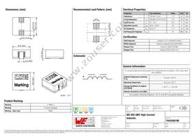 7443556190 Datasheet Cover