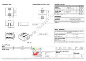 7443556260 Datasheet Cover