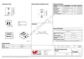 74435588200 Datasheet Cover