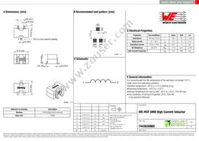 7443630860 Datasheet Cover