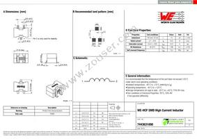 7443631000 Datasheet Cover