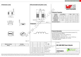 74437334010 Datasheet Cover