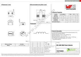 74437336022 Datasheet Cover