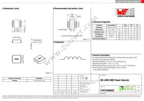 744373560022 Datasheet Cover