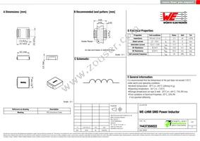 74437356022 Datasheet Cover