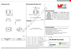 74437356047 Datasheet Cover