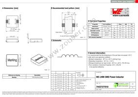 74437377010 Datasheet Cover